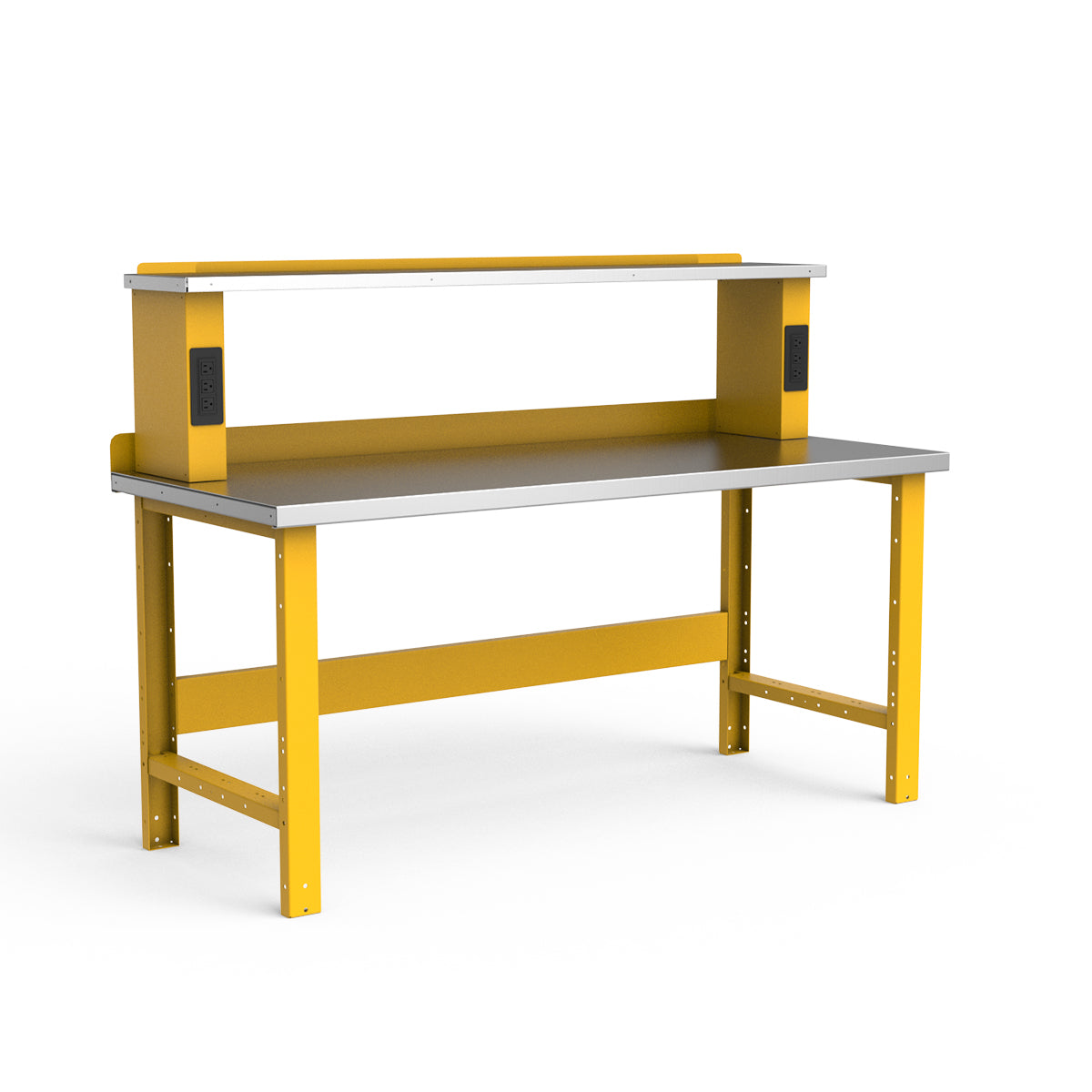 Stationary Workbench - 72"W x 30"D x 34"H - Stainless Steel Top
