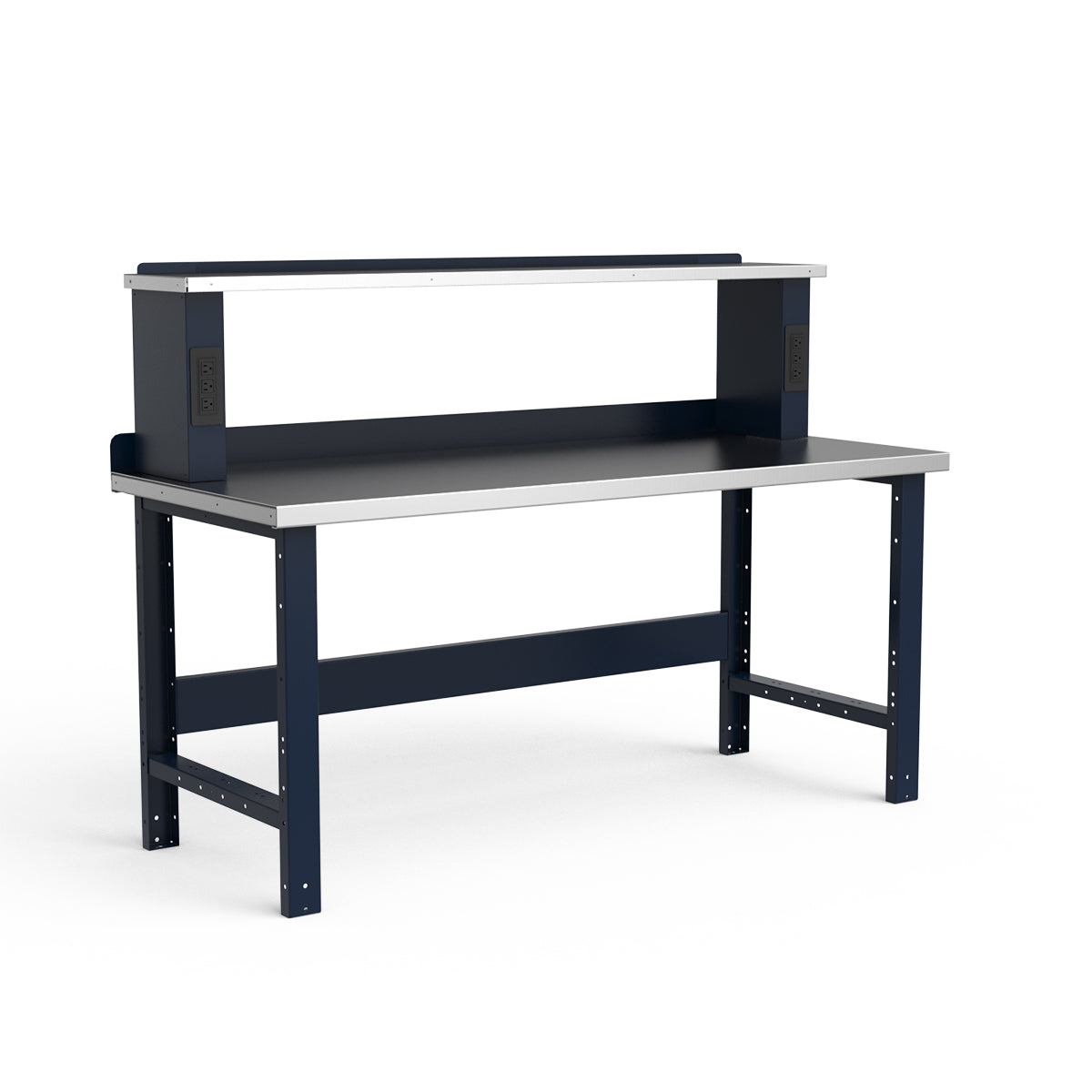 Stationary Workbench - 72"W x 30"D x 34"H - Stainless Steel Top