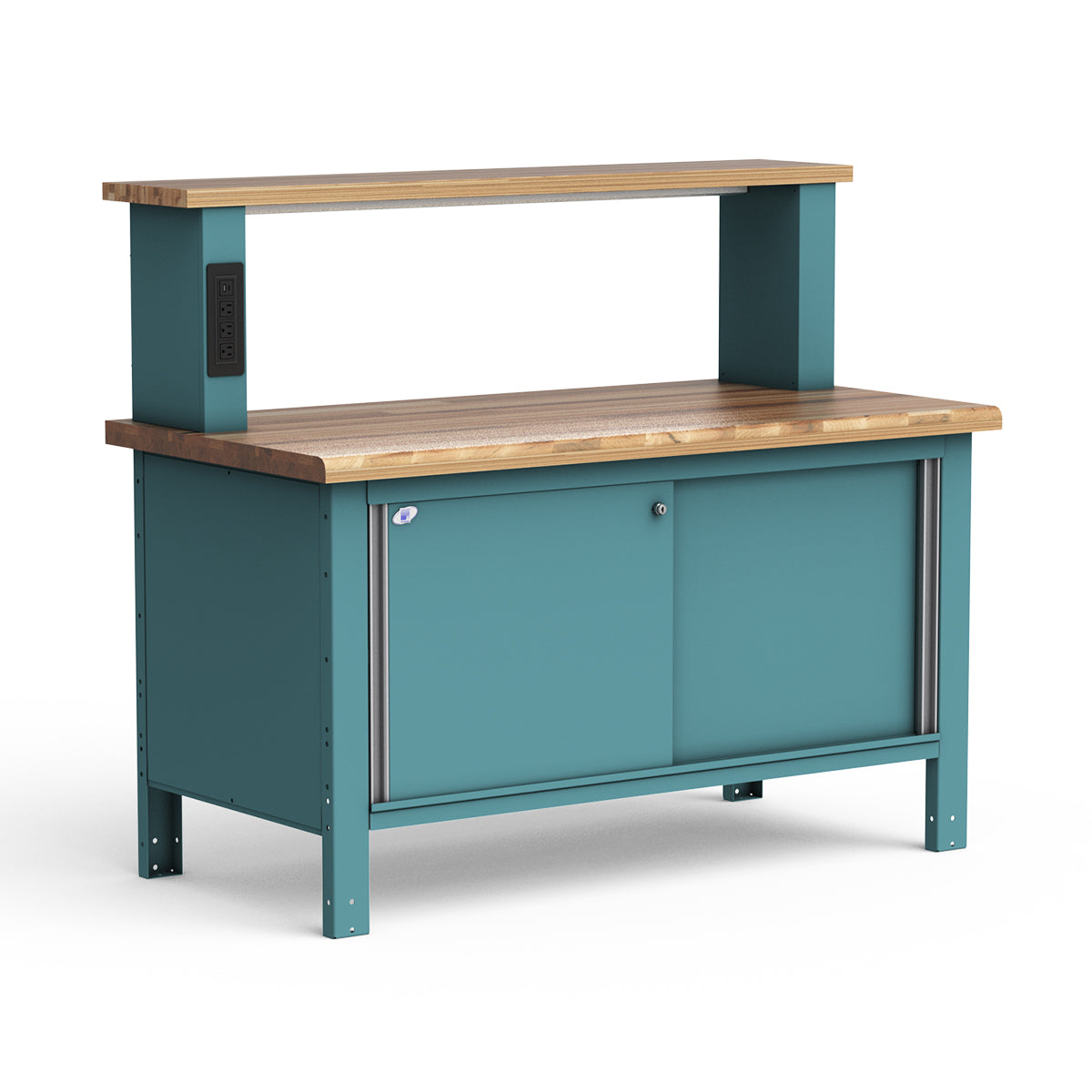 Stationary Workbench - 60"W x 30"D x 33 3/4"H - Laminated Wood Top