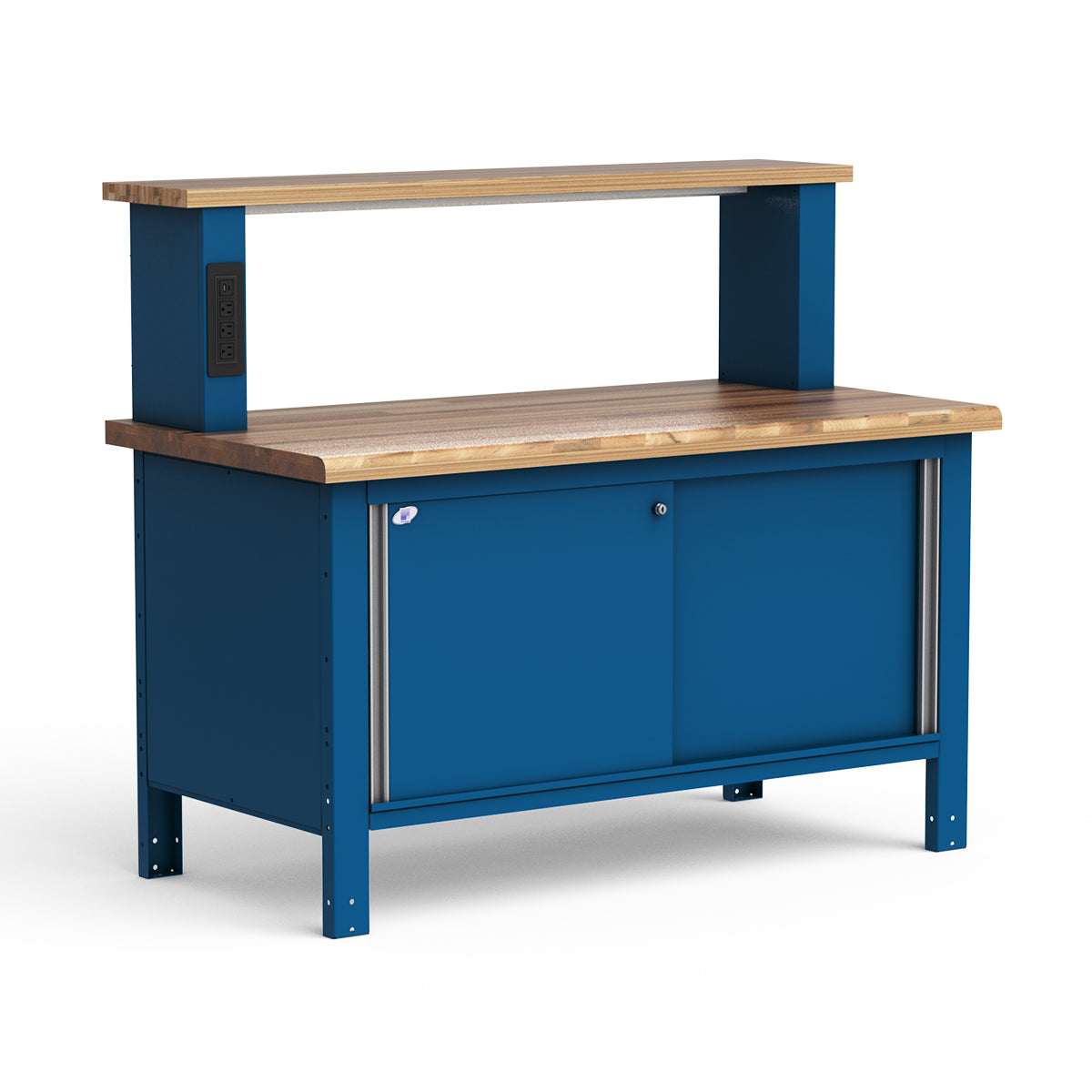 Stationary Workbench - 60"W x 30"D x 33 3/4"H - Laminated Wood Top