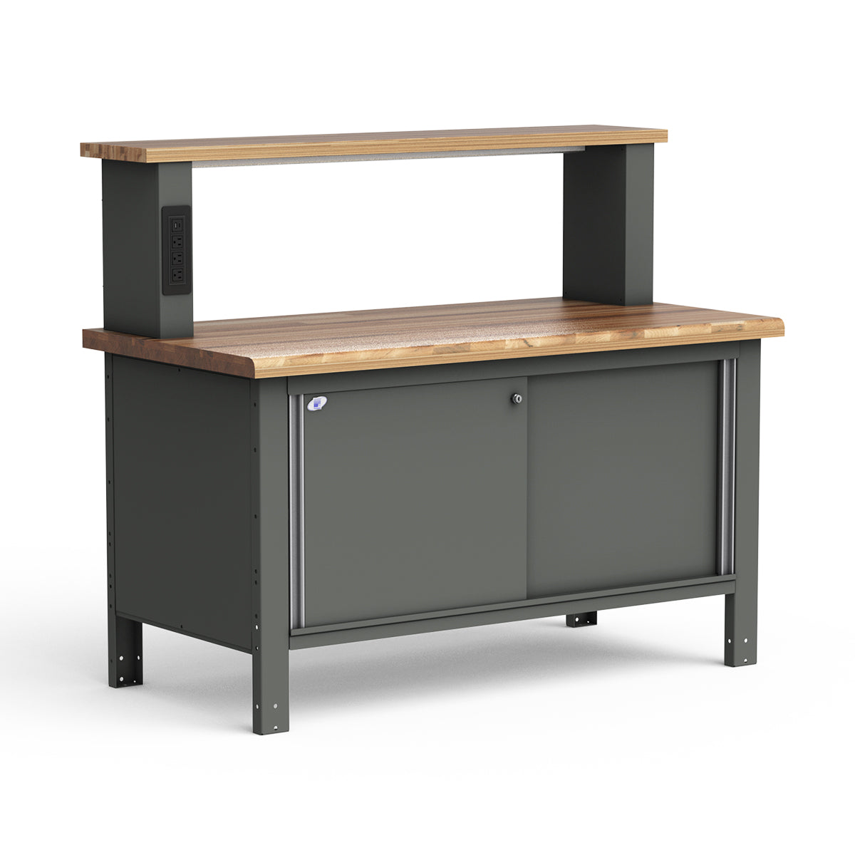 Stationary Workbench - 60"W x 30"D x 33 3/4"H - Laminated Wood Top