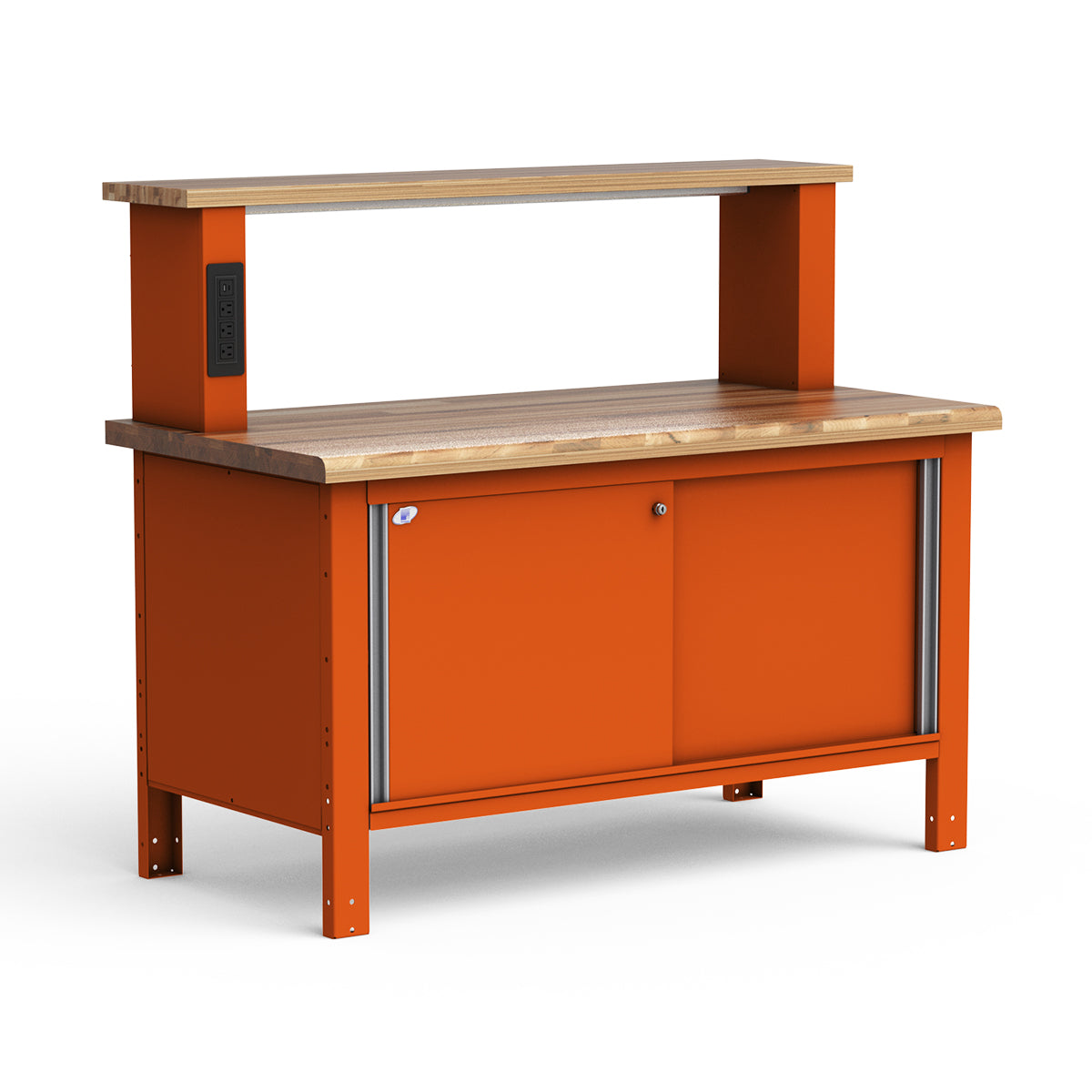 Stationary Workbench - 60"W x 30"D x 33 3/4"H - Laminated Wood Top