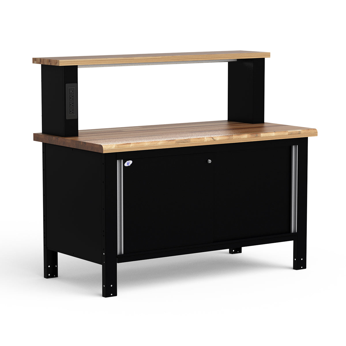 Stationary Workbench - 60"W x 30"D x 33 3/4"H - Laminated Wood Top