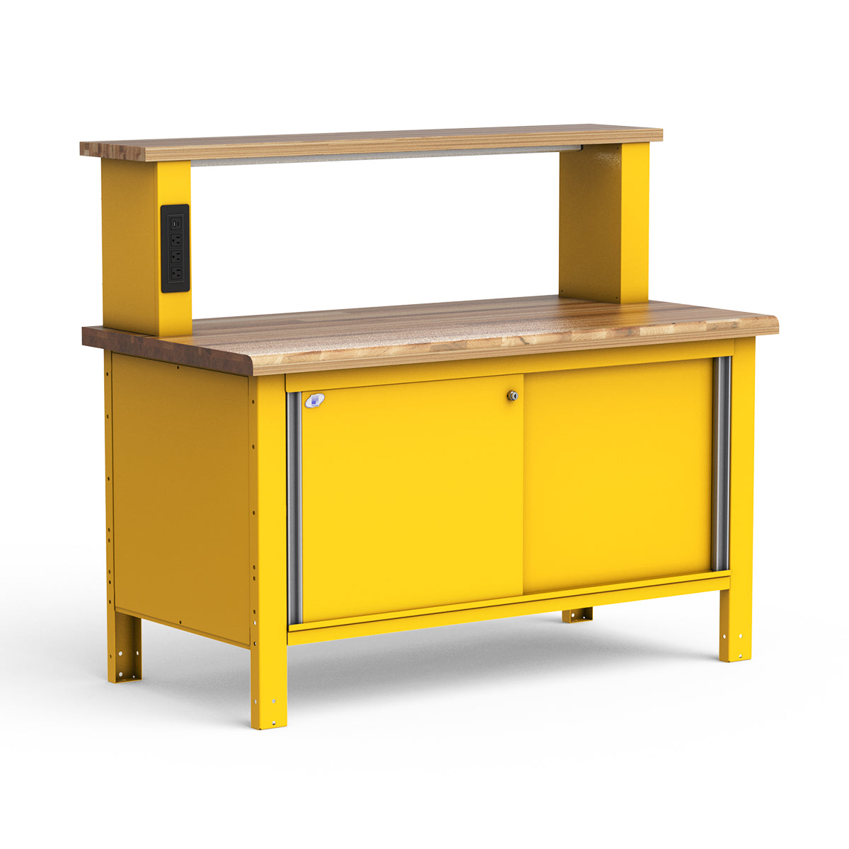 Stationary Workbench - 60"W x 30"D x 33 3/4"H - Laminated Wood Top