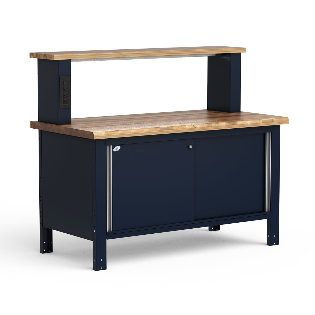 Stationary Workbench - 60"W x 30"D x 33 3/4"H - Laminated Wood Top