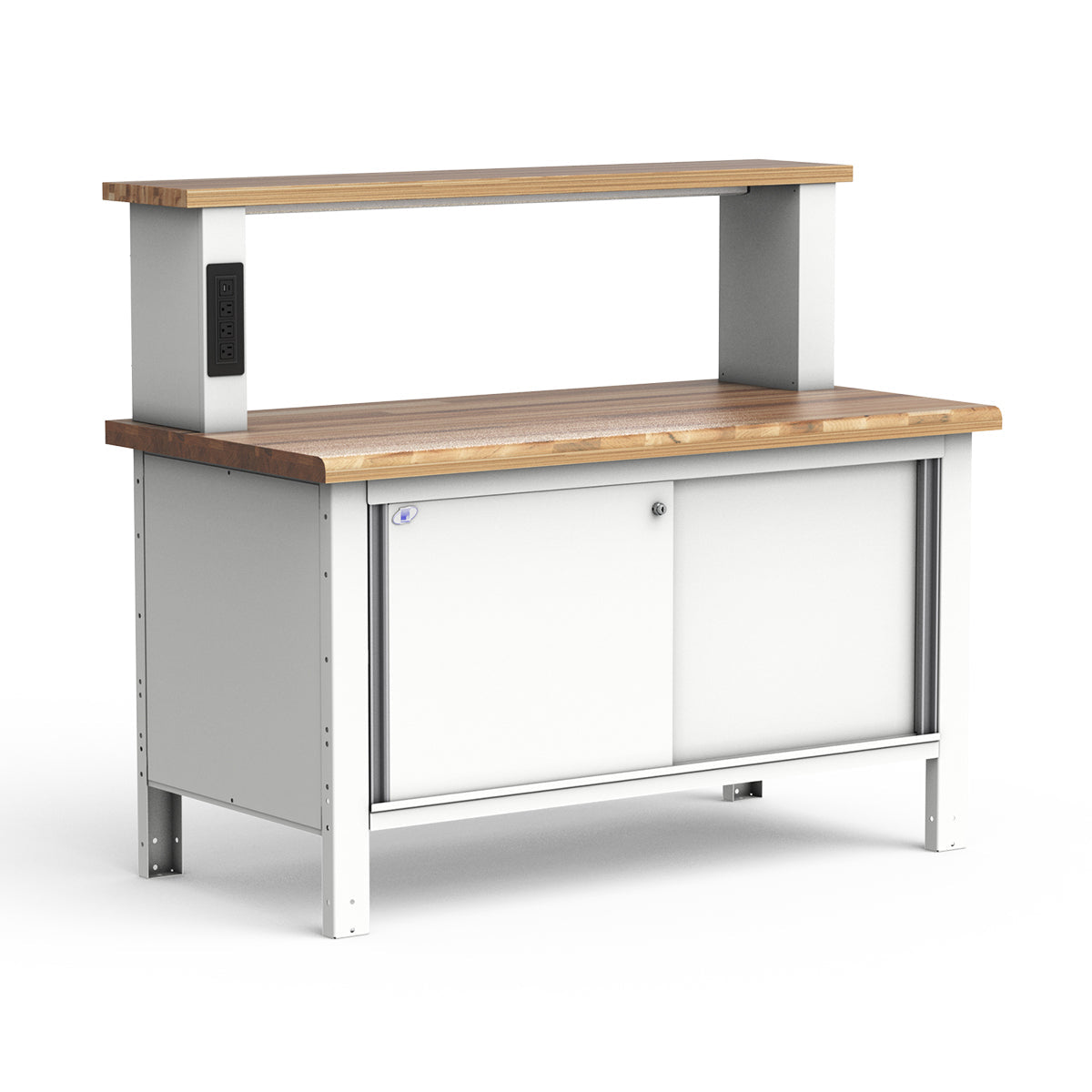 Stationary Workbench - 60"W x 30"D x 33 3/4"H - Laminated Wood Top
