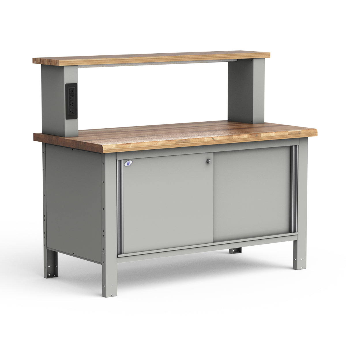Stationary Workbench - 60"W x 30"D x 33 3/4"H - Laminated Wood Top