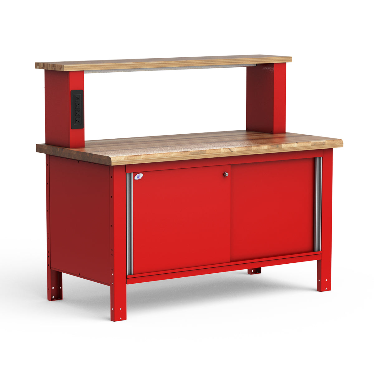 Stationary Workbench - 60"W x 30"D x 33 3/4"H - Laminated Wood Top