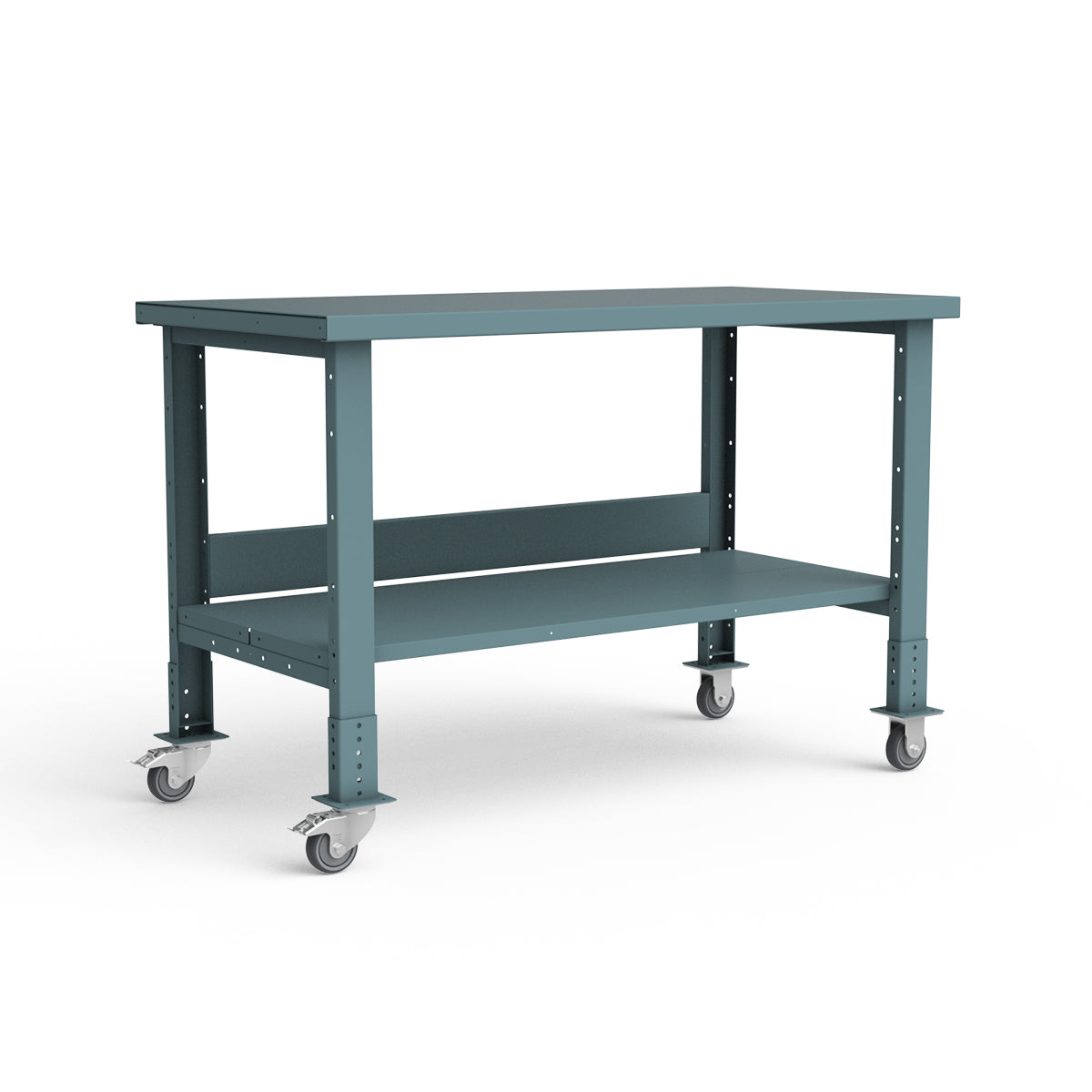 Mobile Workbench - 60"W x 30"D x 34 7/8"H - Painted Steel Top
