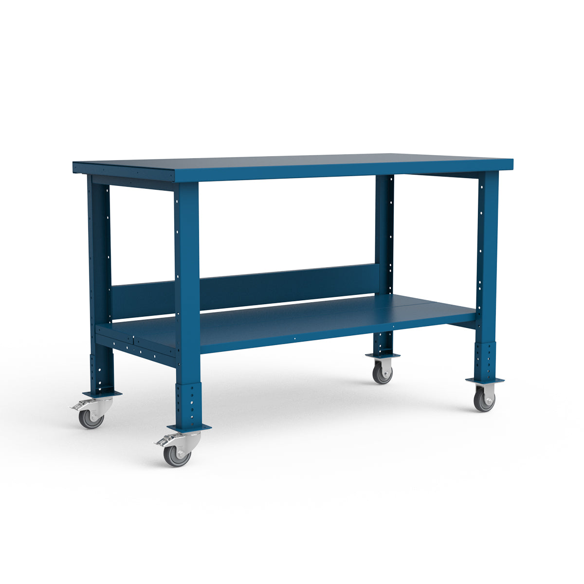 Mobile Workbench - 60"W x 30"D x 34 7/8"H - Painted Steel Top