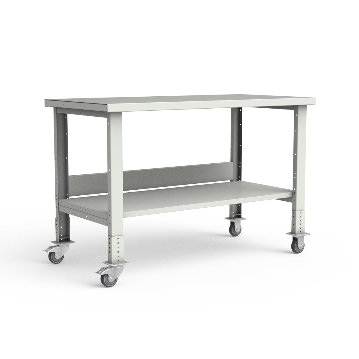 Mobile Workbench - 60"W x 30"D x 34 7/8"H - Painted Steel Top