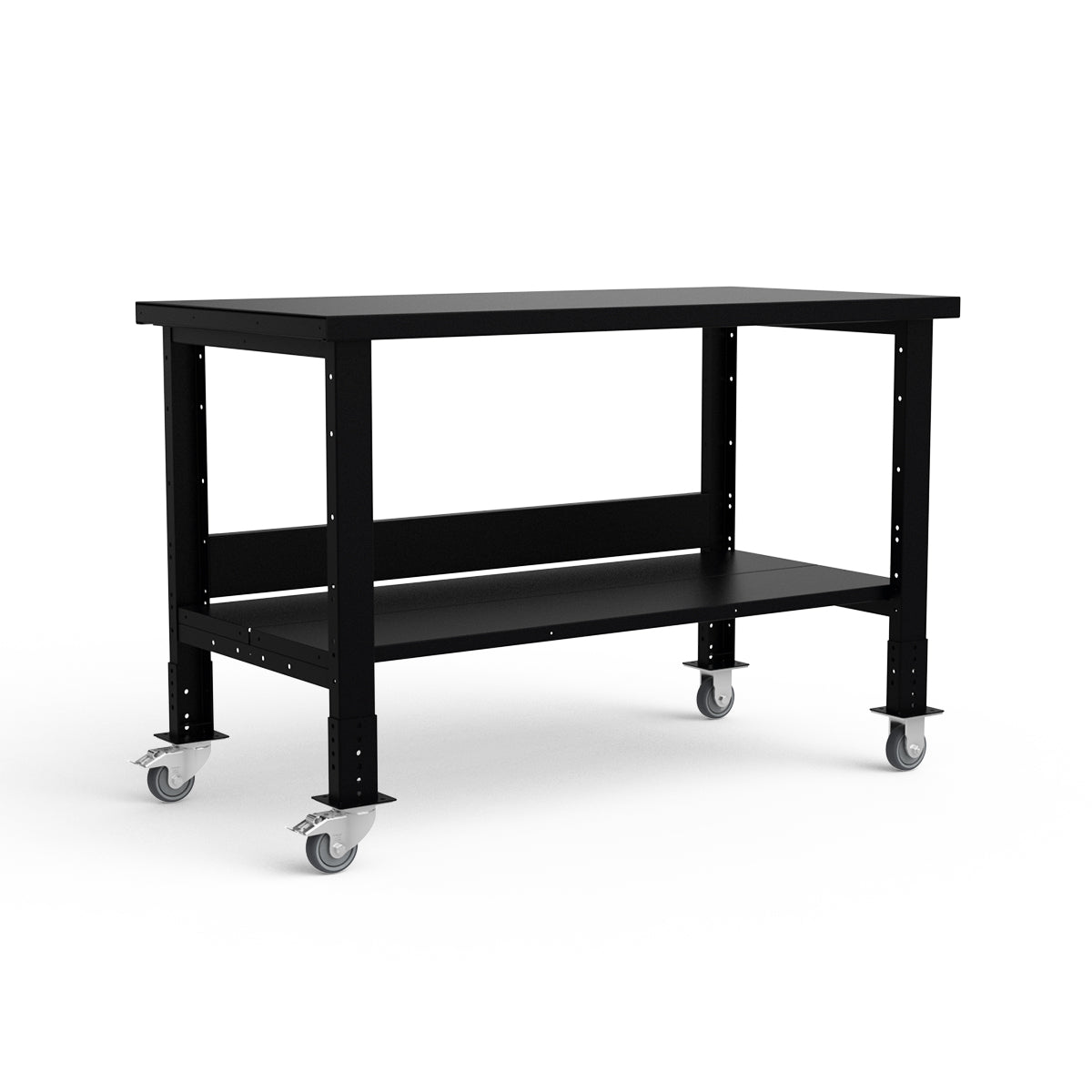 Mobile Workbench - 60"W x 30"D x 34 7/8"H - Painted Steel Top