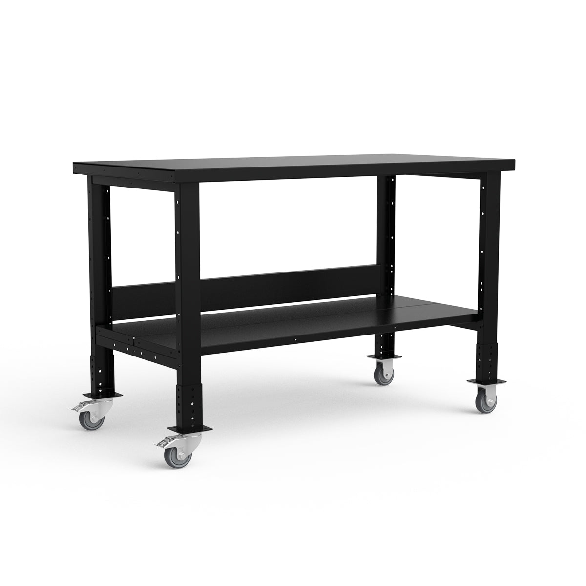 Mobile Workbench - 60"W x 30"D x 34 7/8"H - Painted Steel Top