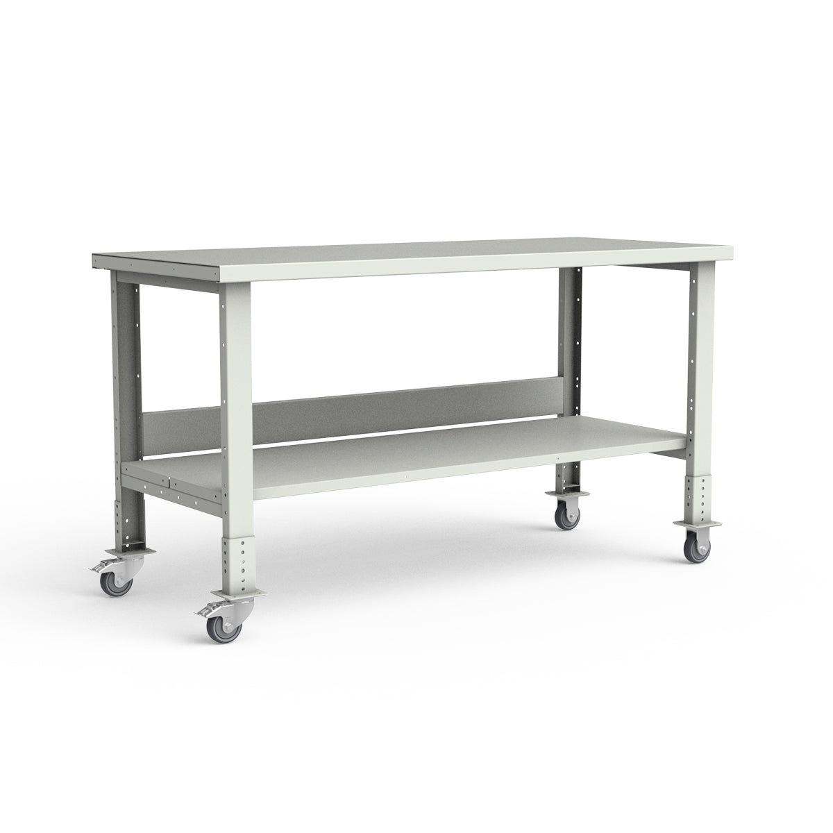 Mobile Workbench - 72"W x 30"D x 34 7/8"H - Painted Steel Top