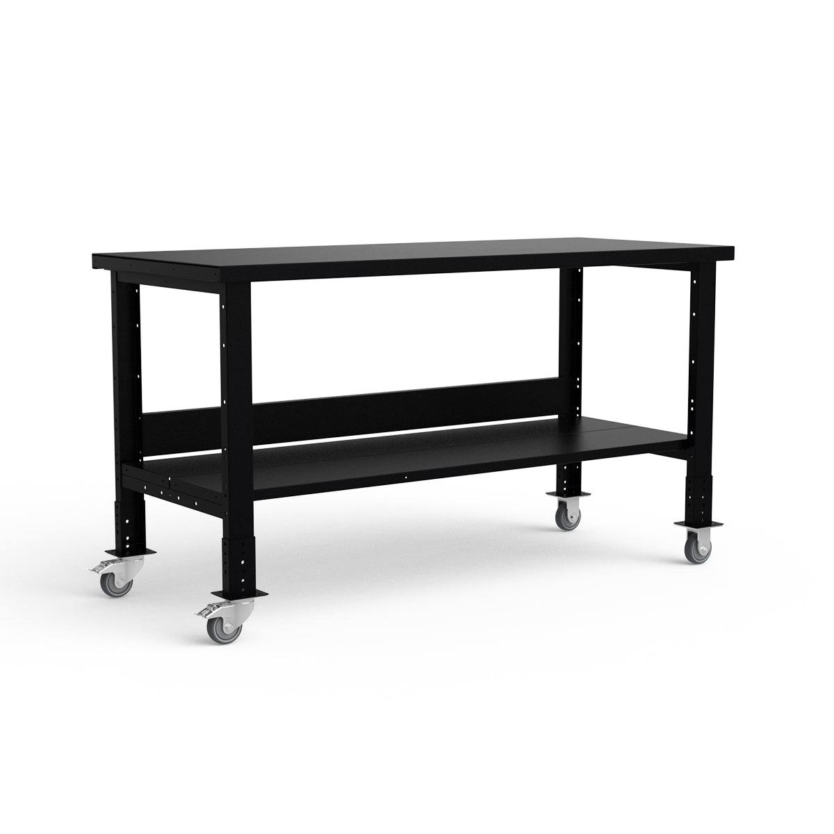 Mobile Workbench - 72"W x 30"D x 34 7/8"H - Painted Steel Top
