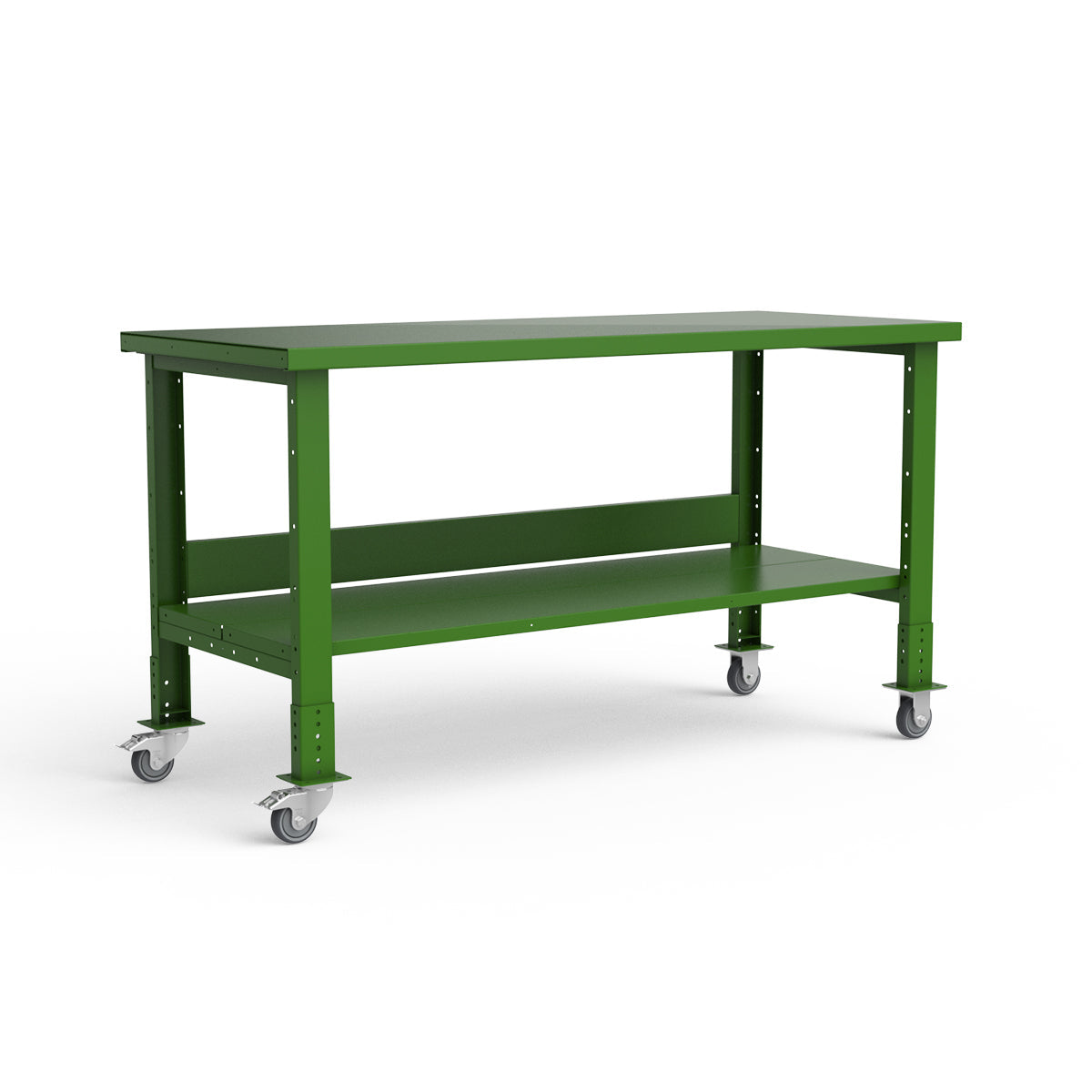 Mobile Workbench - 72"W x 30"D x 34 7/8"H - Painted Steel Top