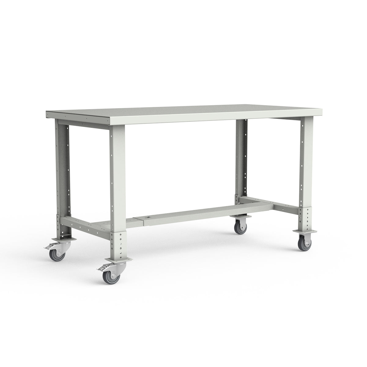 Mobile Workbench - 60"W x 30"D x 34 7/8"H - Painted Steel Top