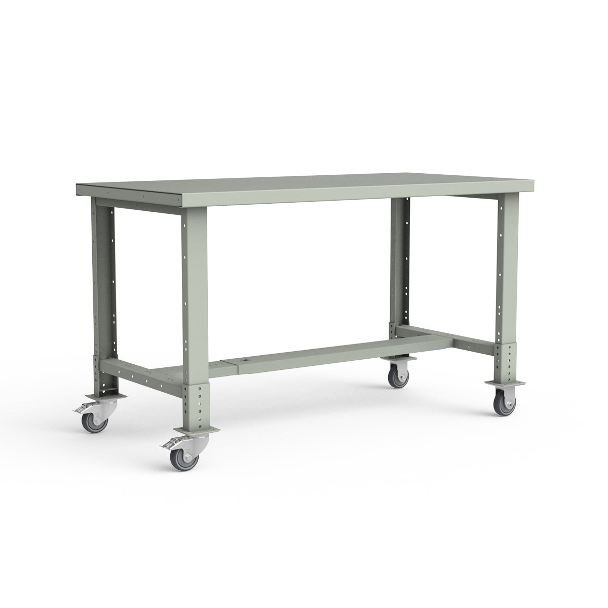 Mobile Workbench - 60"W x 30"D x 34 7/8"H - Painted Steel Top