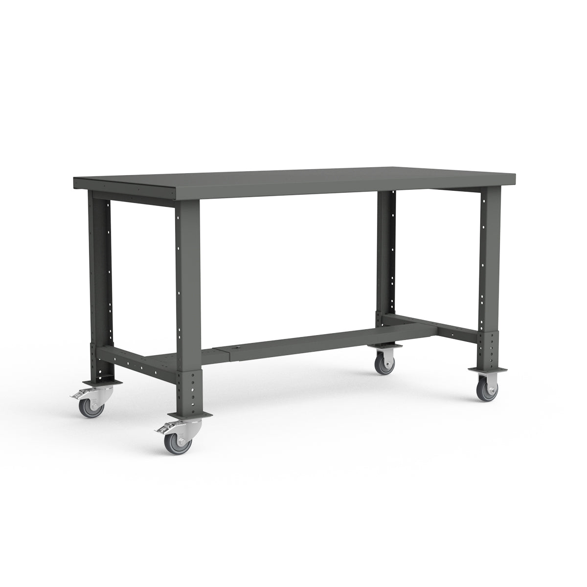 Mobile Workbench - 60"W x 30"D x 34 7/8"H - Painted Steel Top