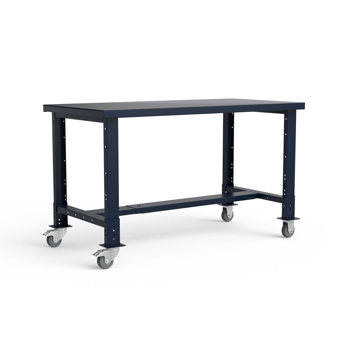 Mobile Workbench - 60"W x 30"D x 34 7/8"H - Painted Steel Top