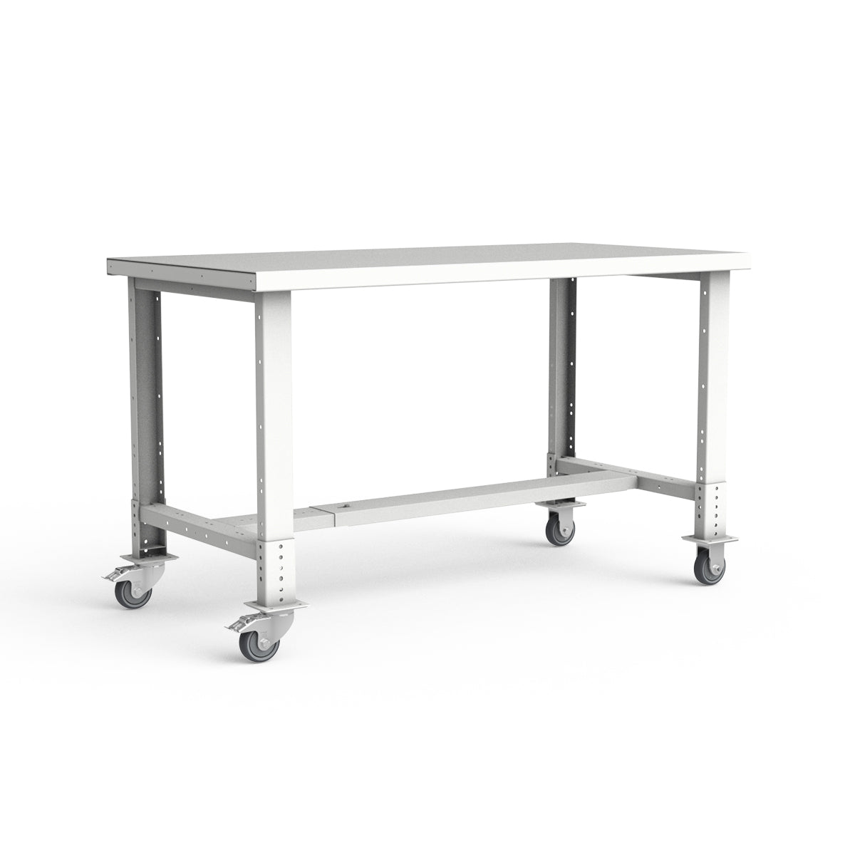 Mobile Workbench - 60"W x 30"D x 34 7/8"H - Painted Steel Top