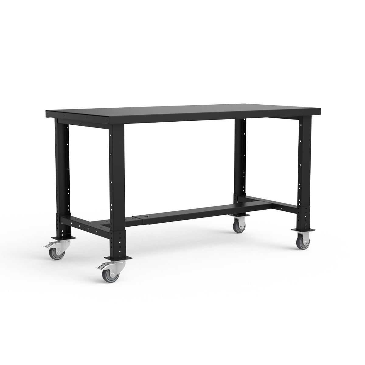 Mobile Workbench - 60"W x 30"D x 34 7/8"H - Painted Steel Top