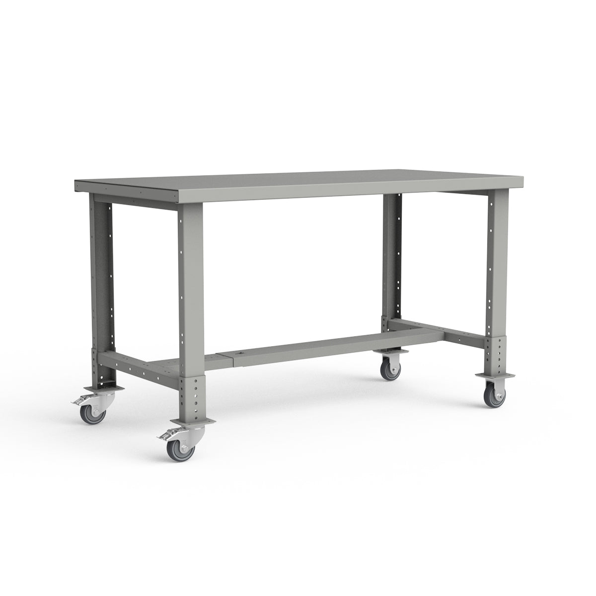 Mobile Workbench - 60"W x 30"D x 34 7/8"H - Painted Steel Top