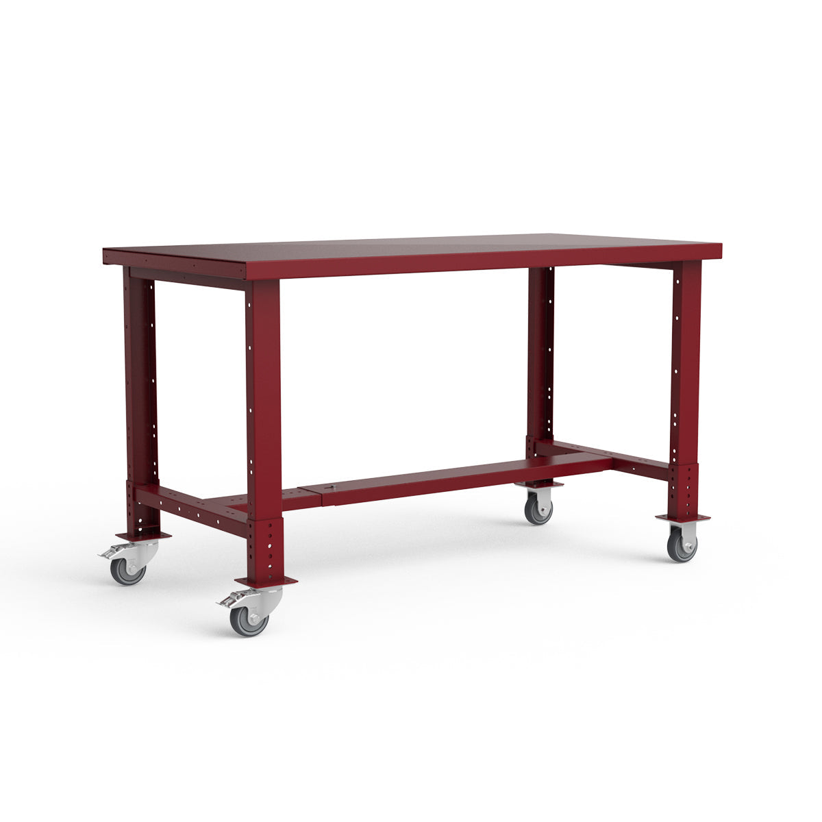 Mobile Workbench - 60"W x 30"D x 34 7/8"H - Painted Steel Top