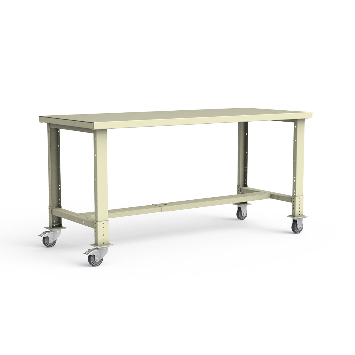 Mobile Workbench - 72"W x 30"D x 34 7/8"H - Painted Steel Top