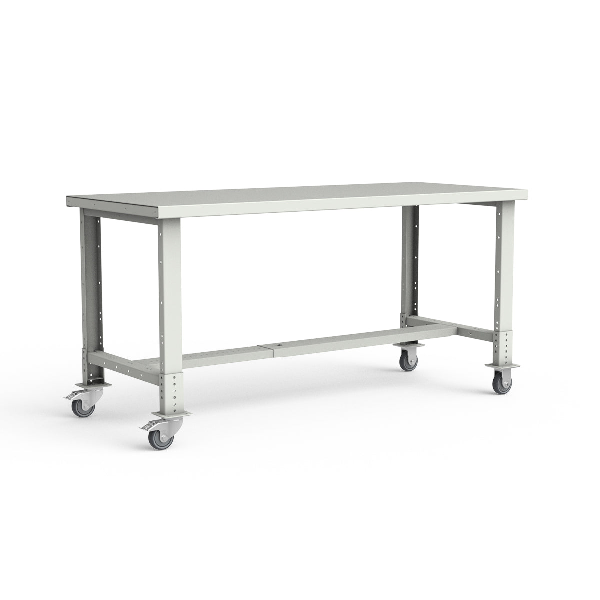 Mobile Workbench - 72"W x 30"D x 34 7/8"H - Painted Steel Top