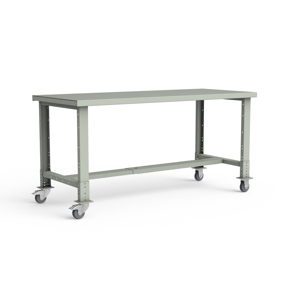 Mobile Workbench - 72"W x 30"D x 34 7/8"H - Painted Steel Top