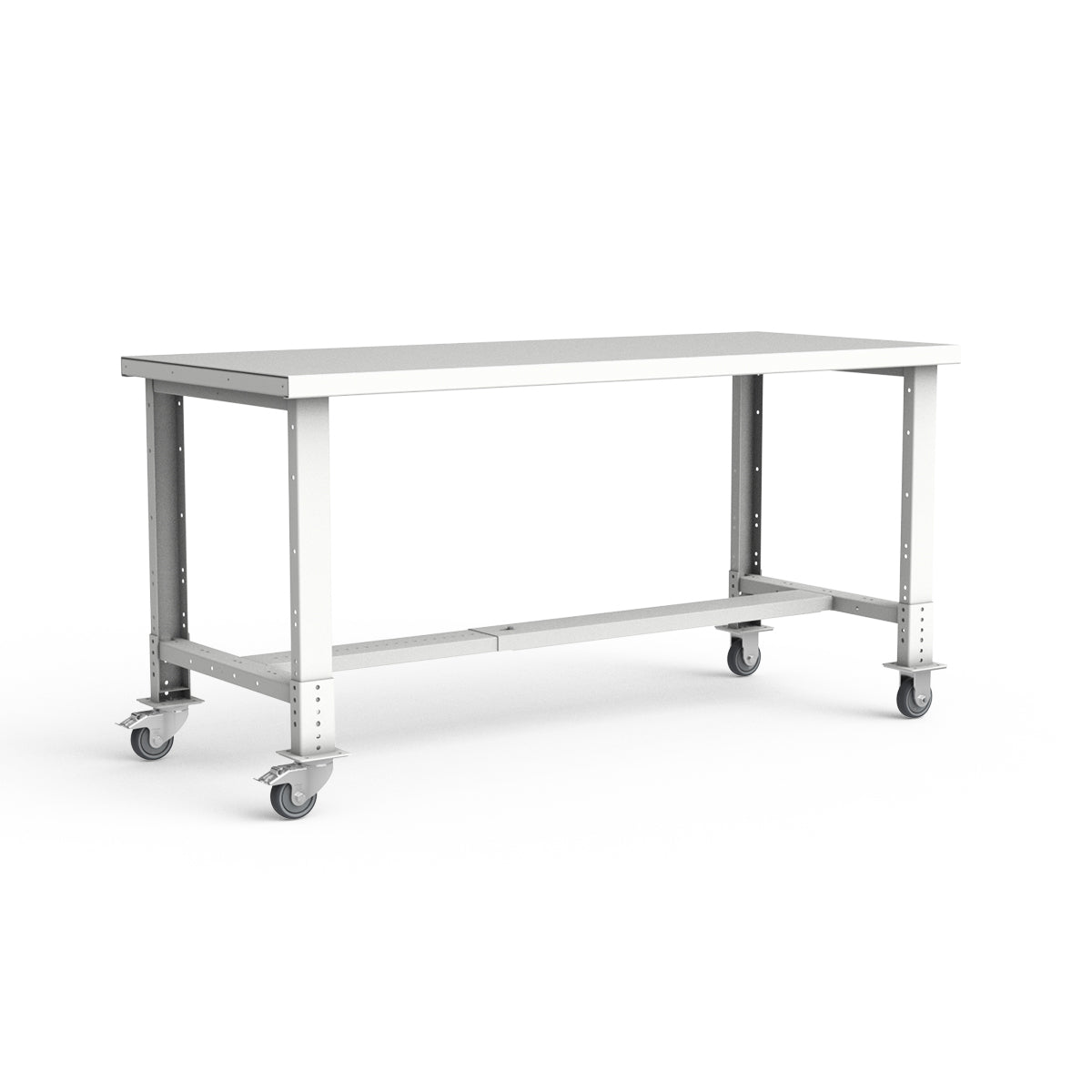 Mobile Workbench - 72"W x 30"D x 34 7/8"H - Painted Steel Top