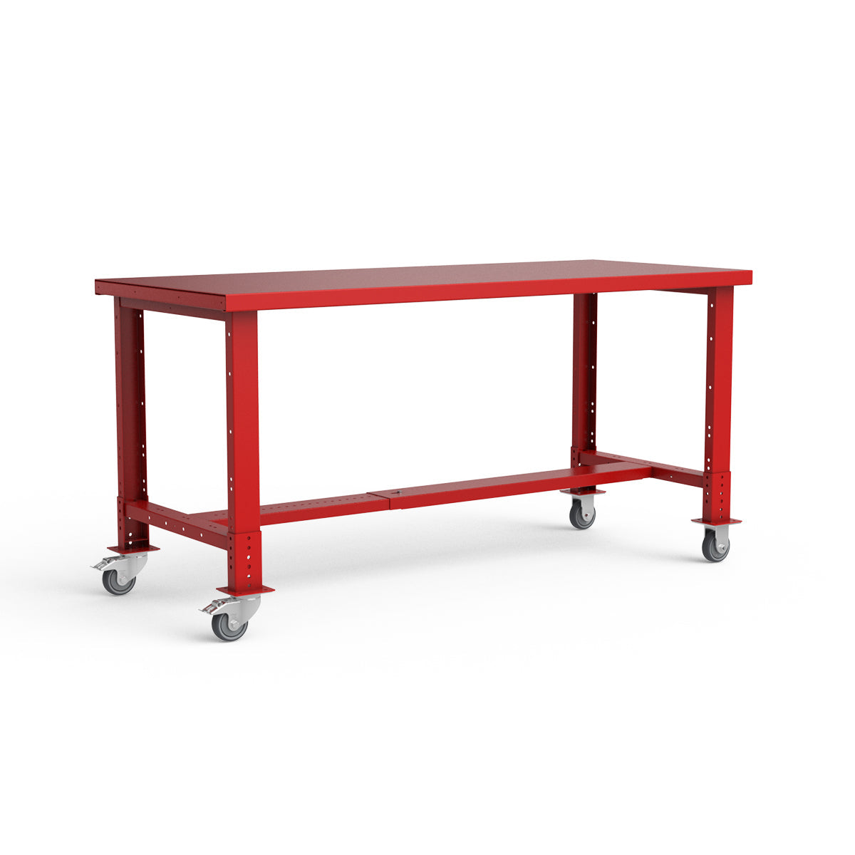 Mobile Workbench - 72"W x 30"D x 34 7/8"H - Painted Steel Top