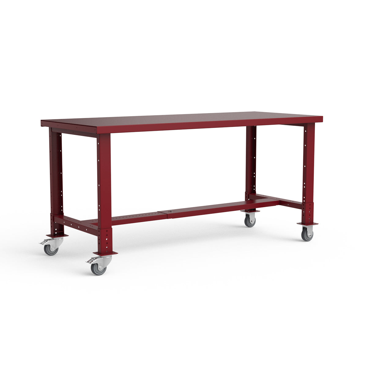 Mobile Workbench - 72"W x 30"D x 34 7/8"H - Painted Steel Top