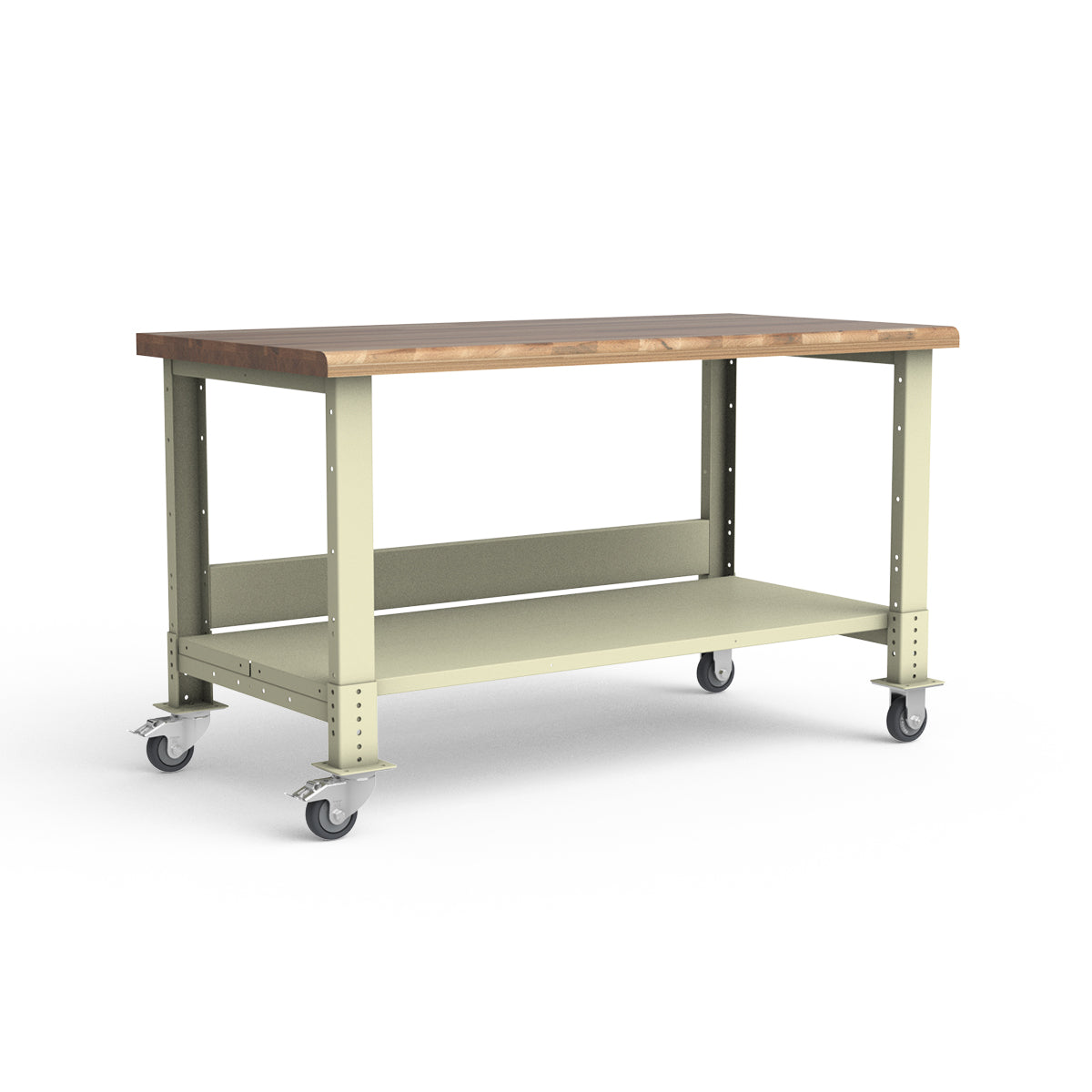 Mobile Workbench - 60"W x 30"D x 34 7/8"H - Laminated Wood Top