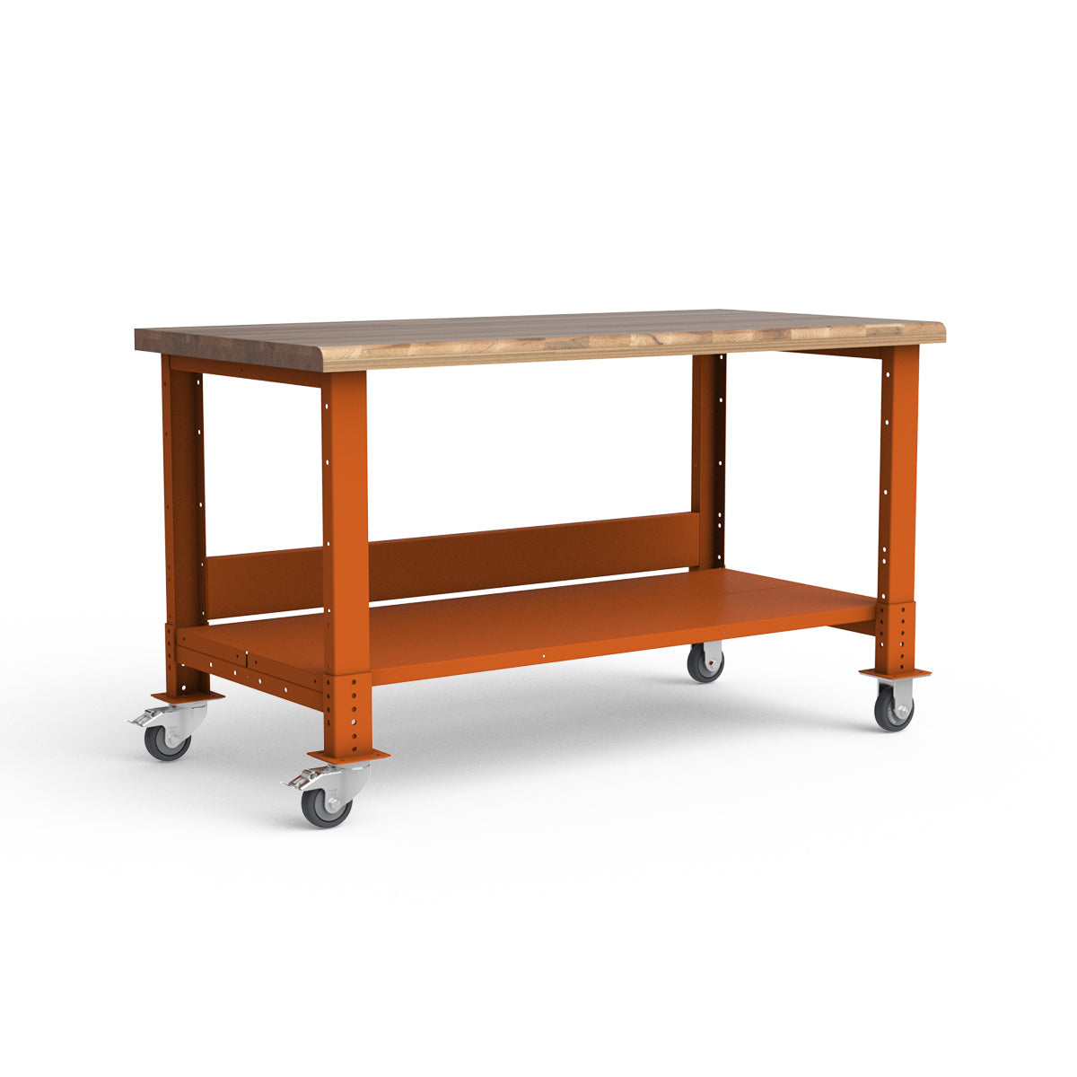 Mobile Workbench - 60"W x 30"D x 34 7/8"H - Laminated Wood Top