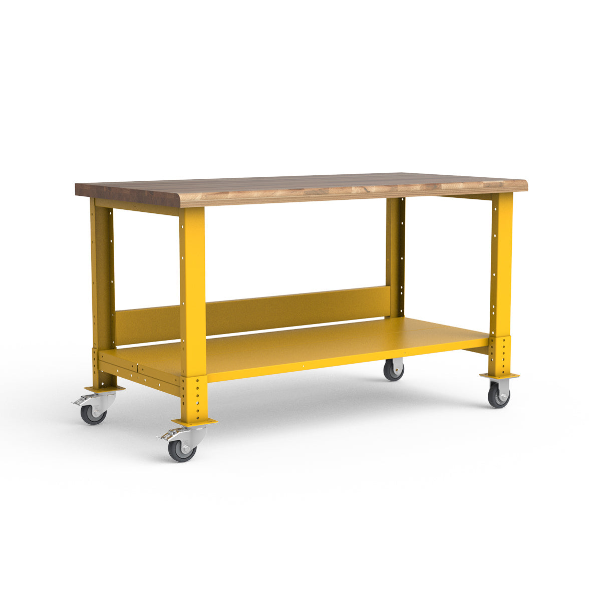 Mobile Workbench - 60"W x 30"D x 34 7/8"H - Laminated Wood Top