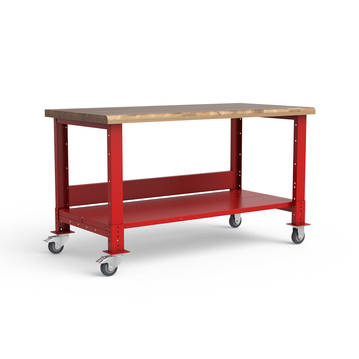 Mobile Workbench - 60"W x 30"D x 34 7/8"H - Laminated Wood Top