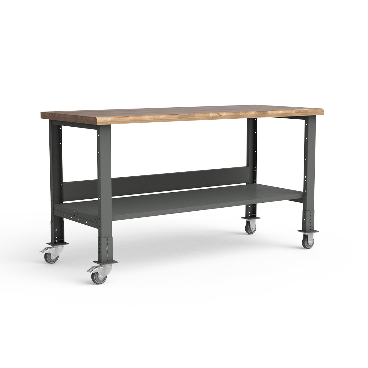 Mobile Workbench - 72"W x 30"D x 34 7/8"H - Laminated Wood Top