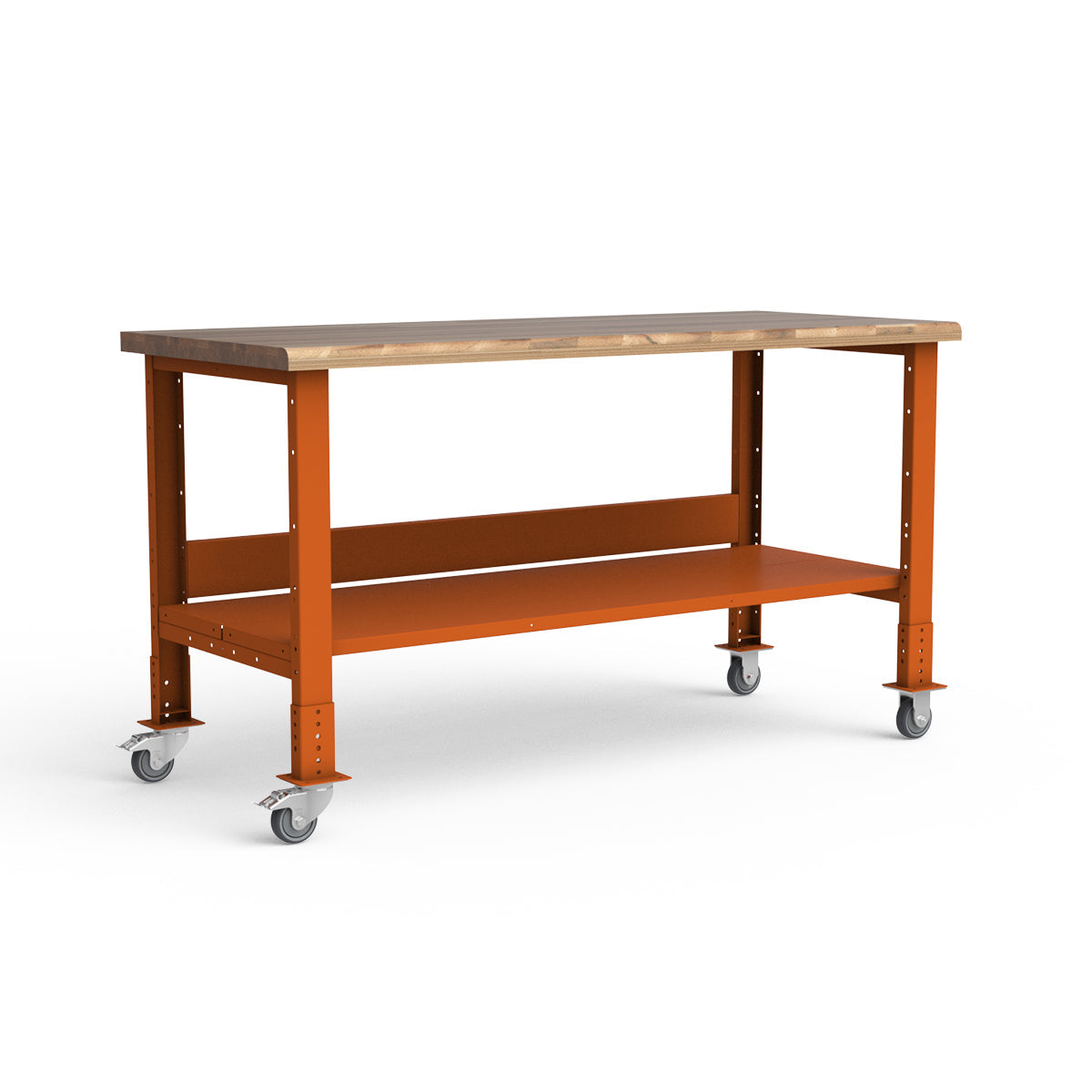 Mobile Workbench - 72"W x 30"D x 34 7/8"H - Laminated Wood Top