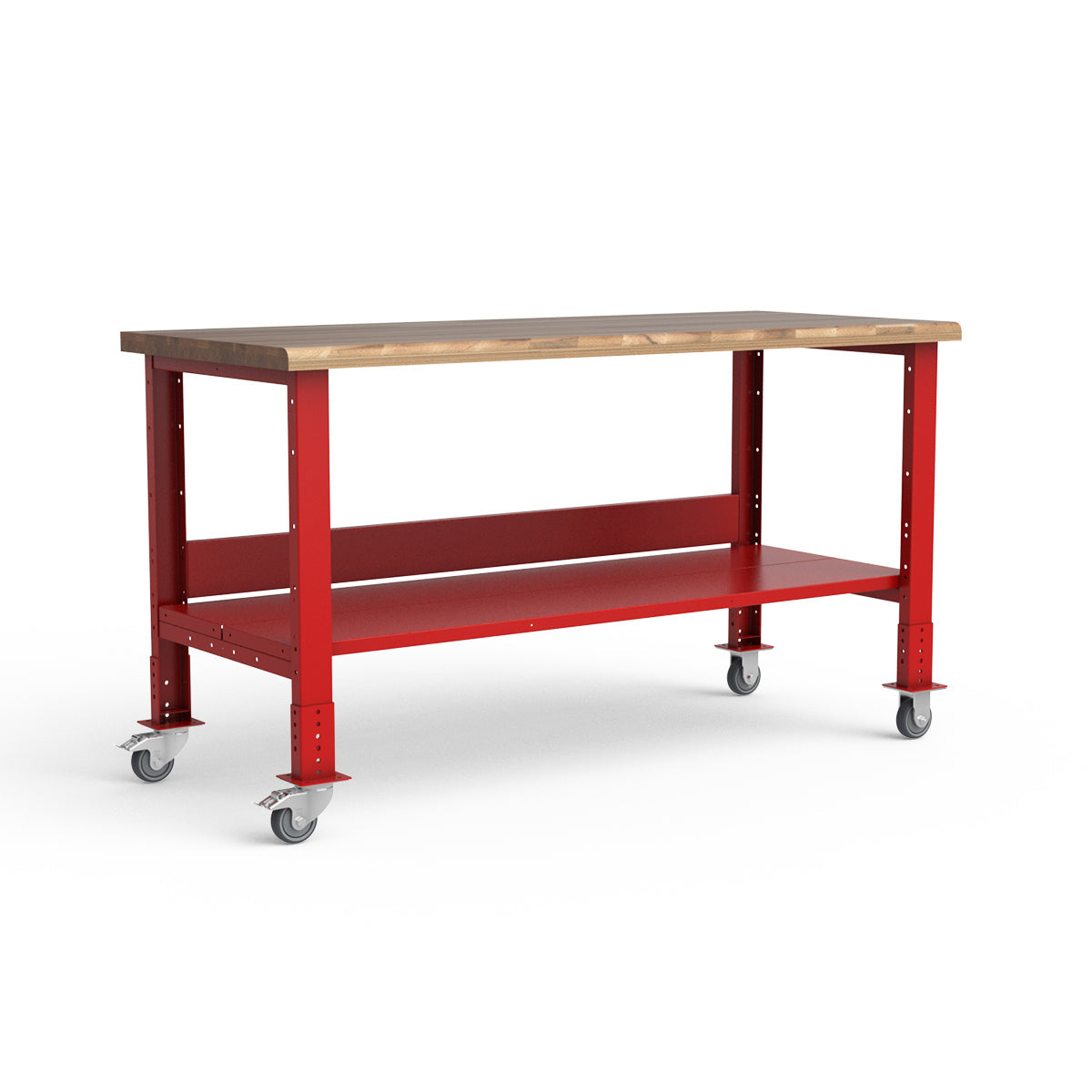Mobile Workbench - 72"W x 30"D x 34 7/8"H - Laminated Wood Top