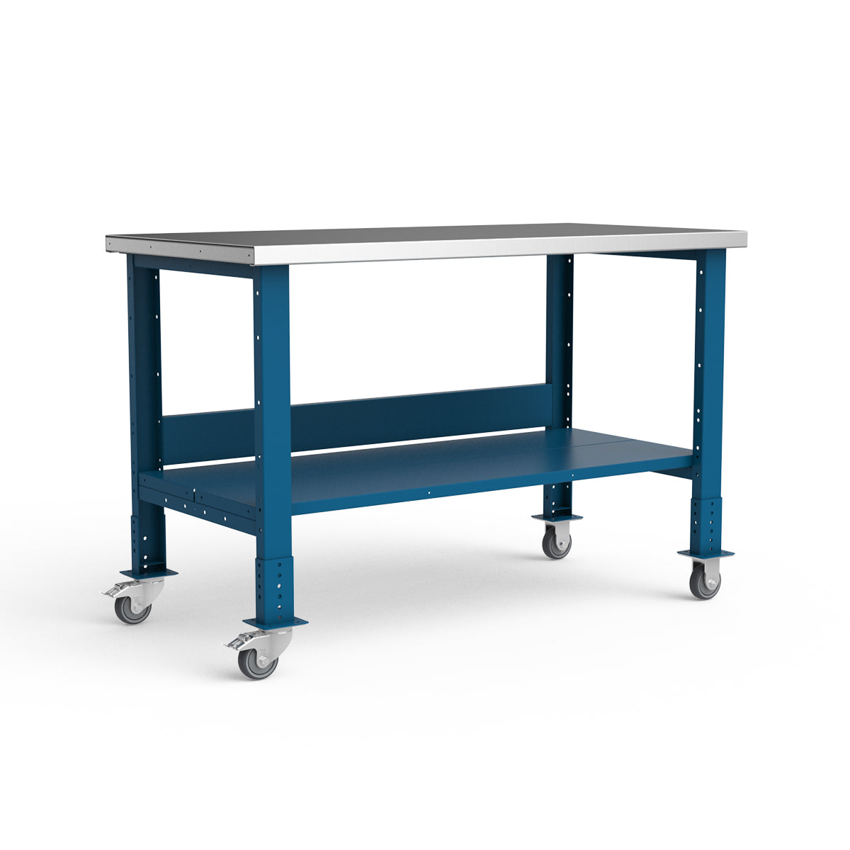 Mobile Workbench - 60"W x 30"D x 34 7/8"H - Stainless Steel Top