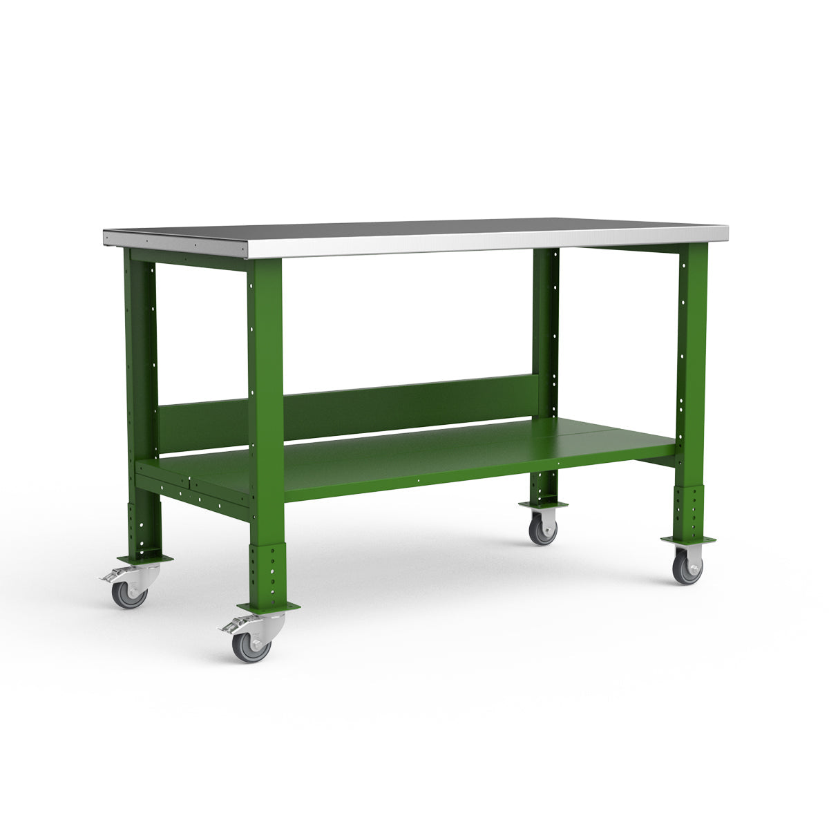 Mobile Workbench - 60"W x 30"D x 34 7/8"H - Stainless Steel Top