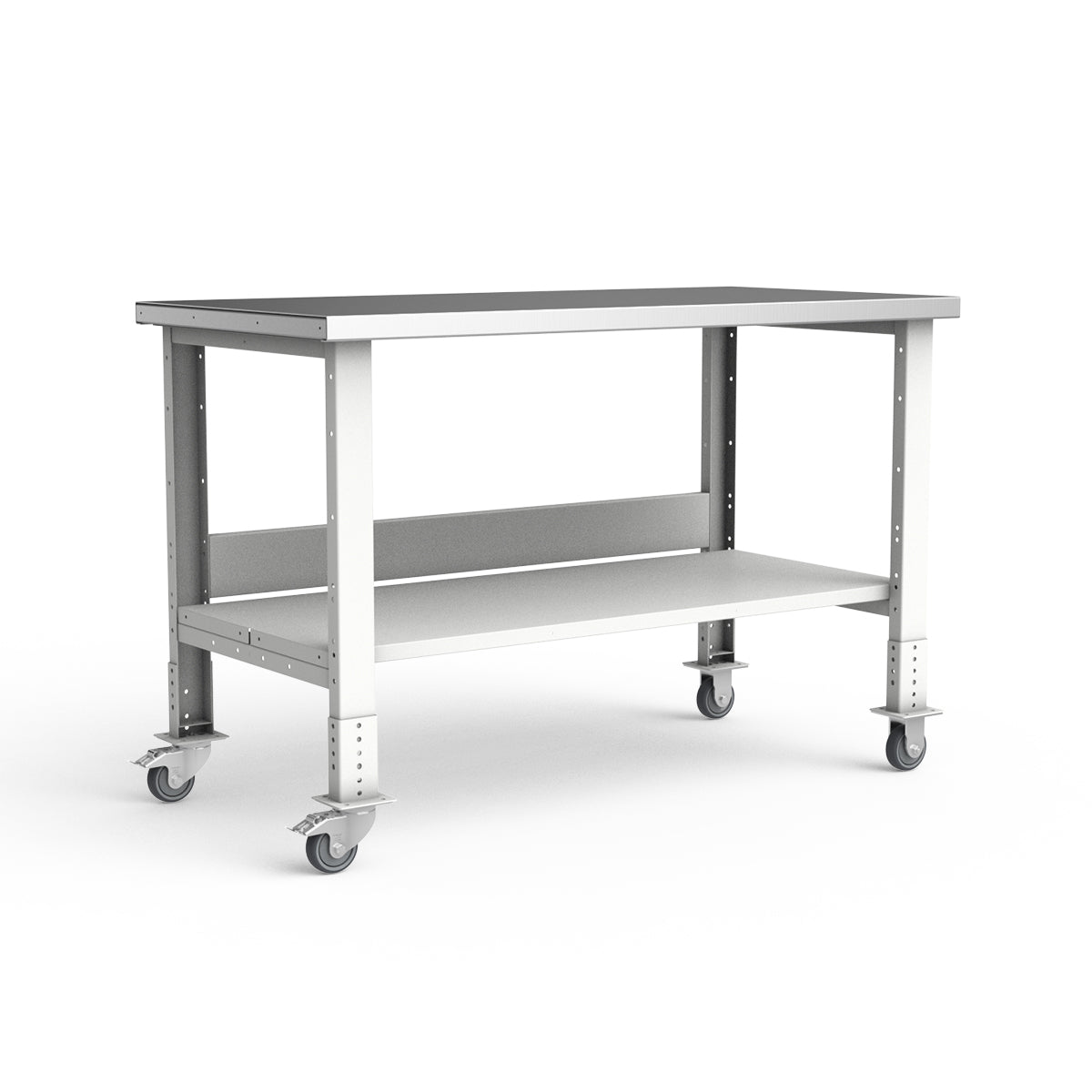 Mobile Workbench - 60"W x 30"D x 34 7/8"H - Stainless Steel Top