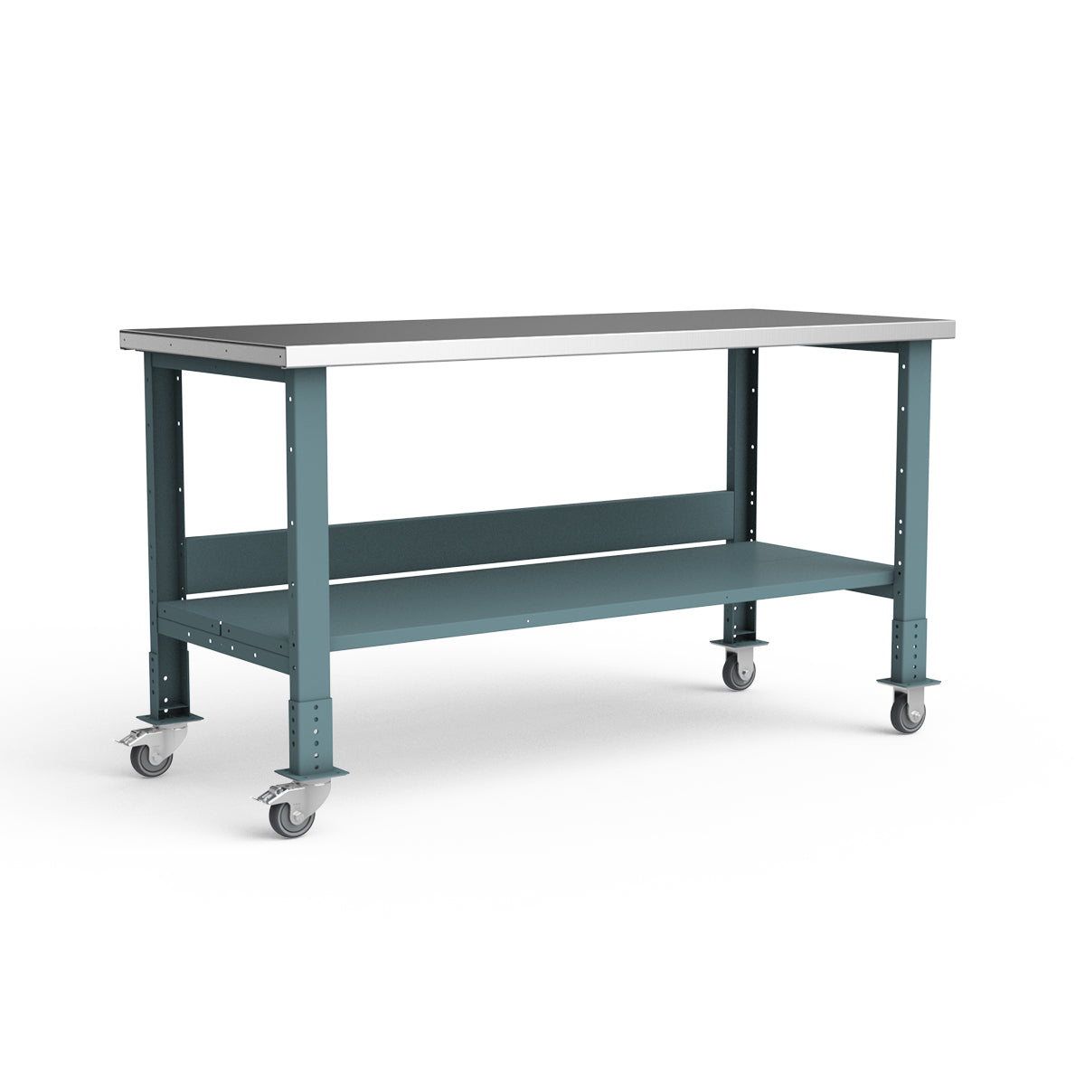 Mobile Workbench - 72"W x 30"D x 34 7/8"H - Stainless Steel Top