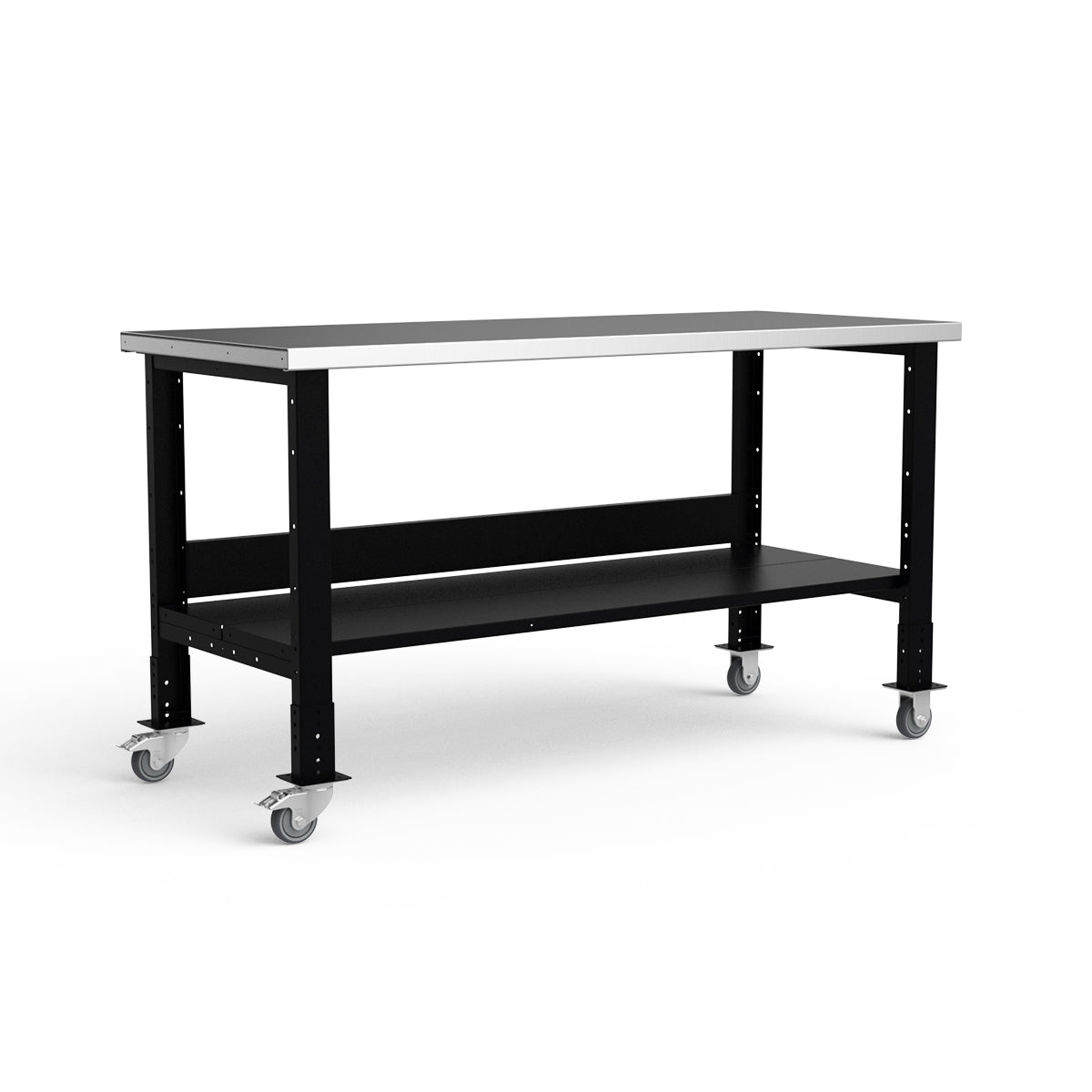 Mobile Workbench - 72"W x 30"D x 34 7/8"H - Stainless Steel Top