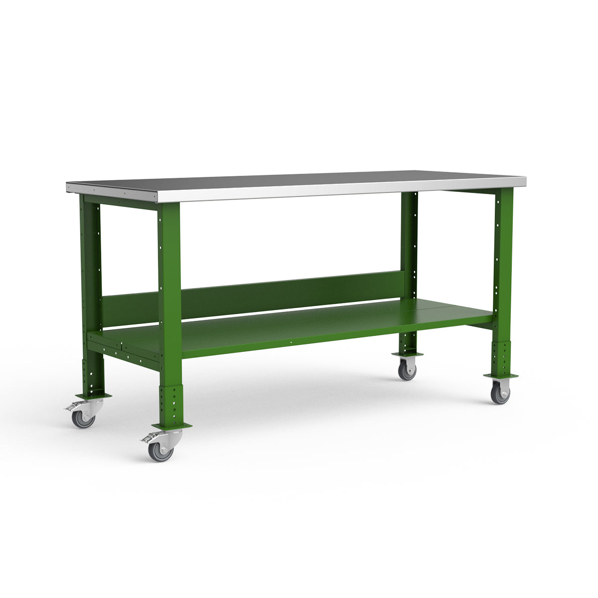 Mobile Workbench - 72"W x 30"D x 34 7/8"H - Stainless Steel Top