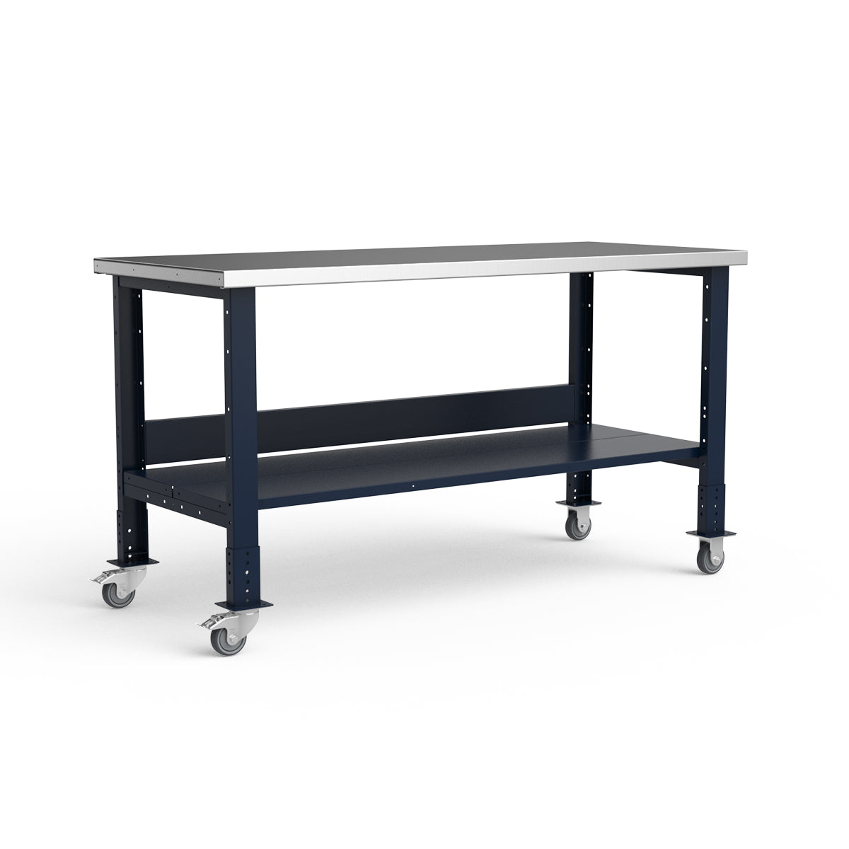 Mobile Workbench - 72"W x 30"D x 34 7/8"H - Stainless Steel Top