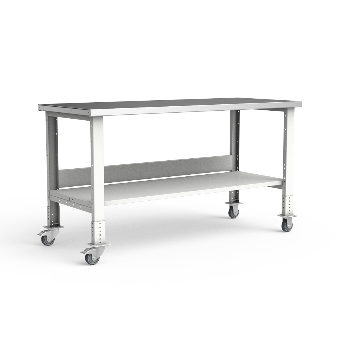 Mobile Workbench - 72"W x 30"D x 34 7/8"H - Stainless Steel Top