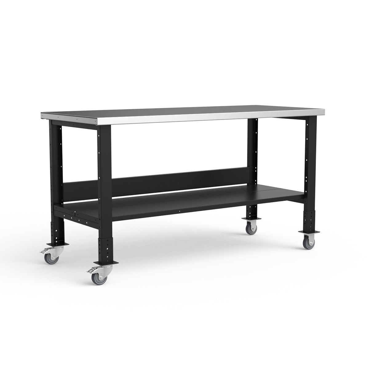 Mobile Workbench - 72"W x 30"D x 34 7/8"H - Stainless Steel Top
